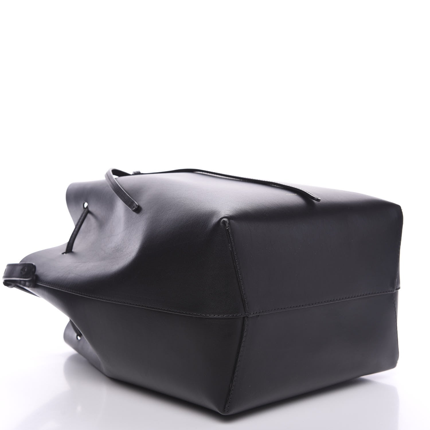 Mansur Gavriel Vegetable Tanned Calfskin Bucket Bag Black Ballerina 3 of 8