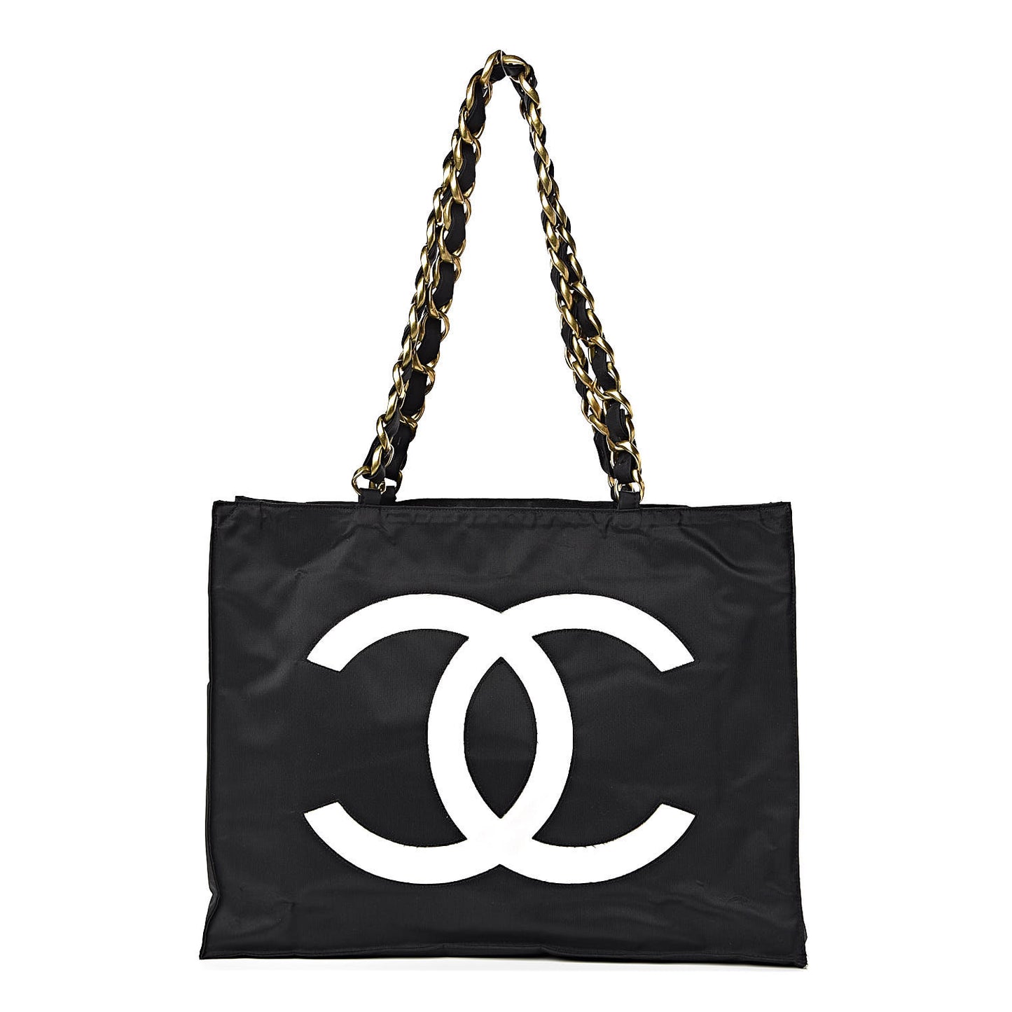 Canvas Chain Jumbo CC Tote Black