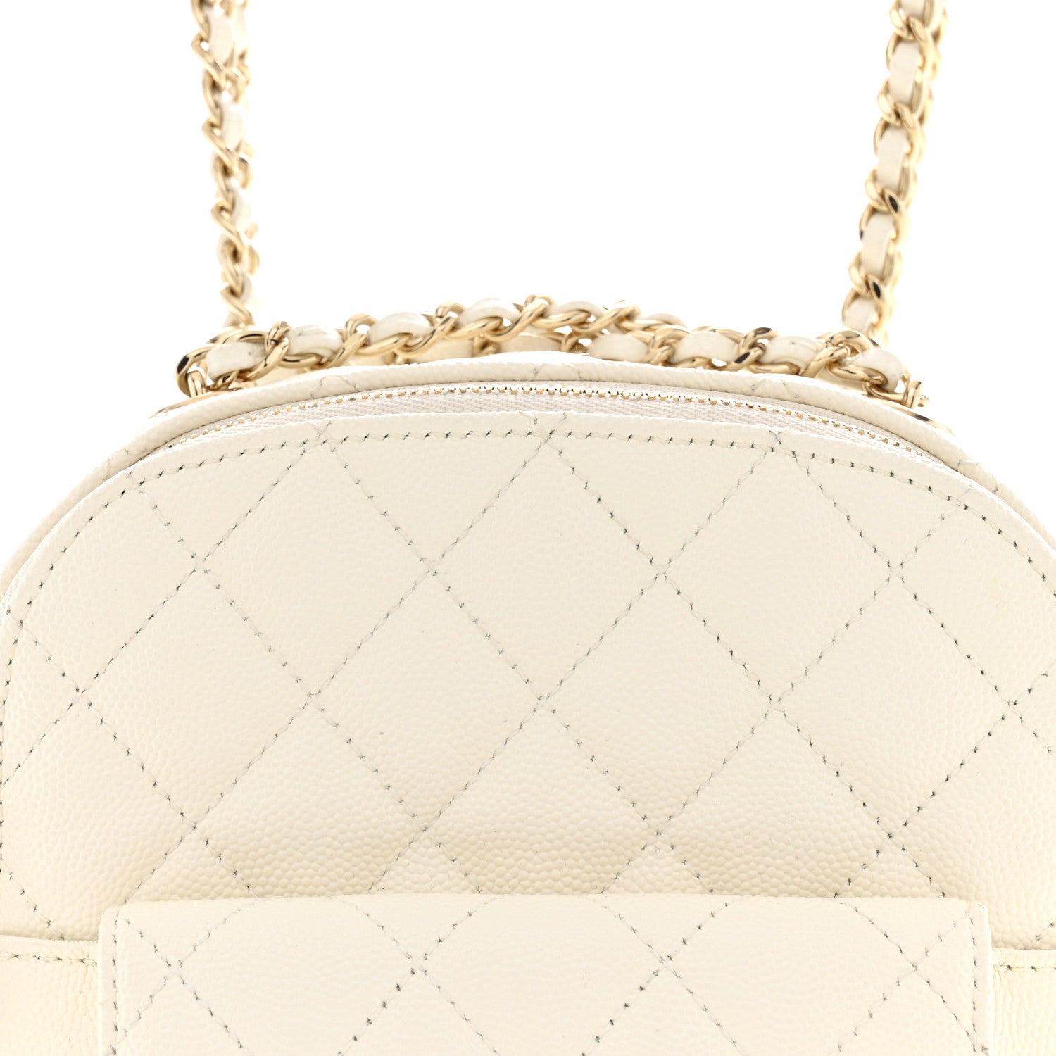 Chanel Caviar Quilted Small CC Day Backpack White 8 of 10