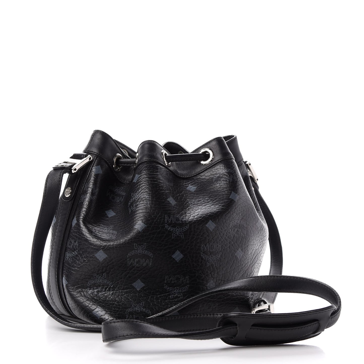 Visetos Essential Drawstring Bucket Bag Black