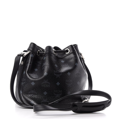 MCM Visetos Essential Drawstring Bucket Bag Black 3 of 9