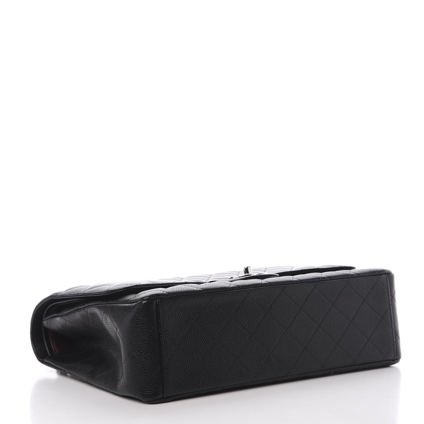 Caviar Quilted Maxi Double Flap Black