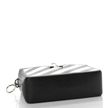 Off-White Saffiano Striped Diag Binder Belt Bag Black 3 of 8