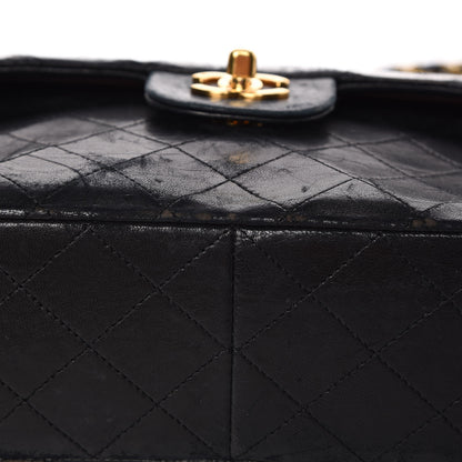 Chanel Lambskin Quilted Medium Double Flap Black 24 of 32