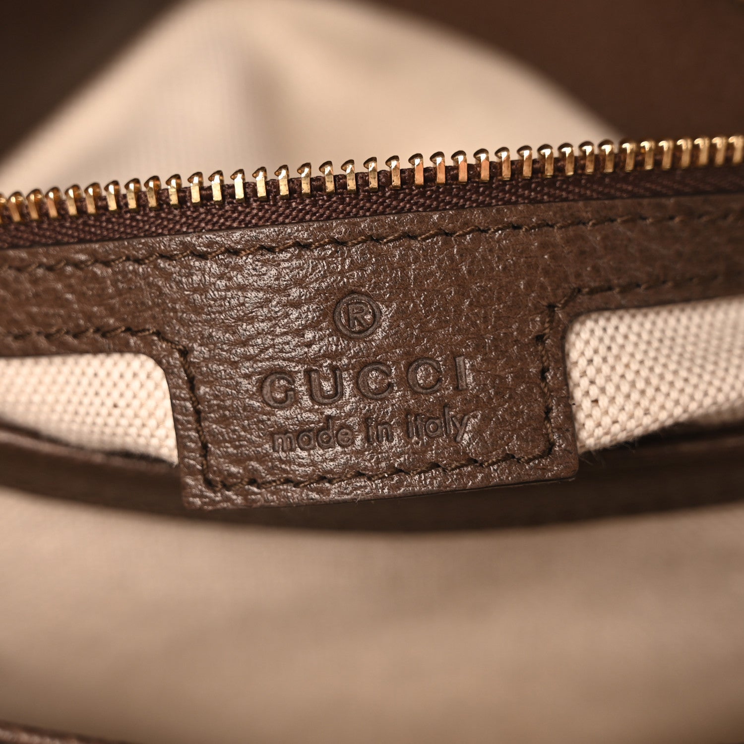 Gucci GG Supreme Monogram Textured Dollar Calfskin Web Medium Blondie Top Handle Shoulder Flap Bag Beige Ebony New Acero 6 of 10