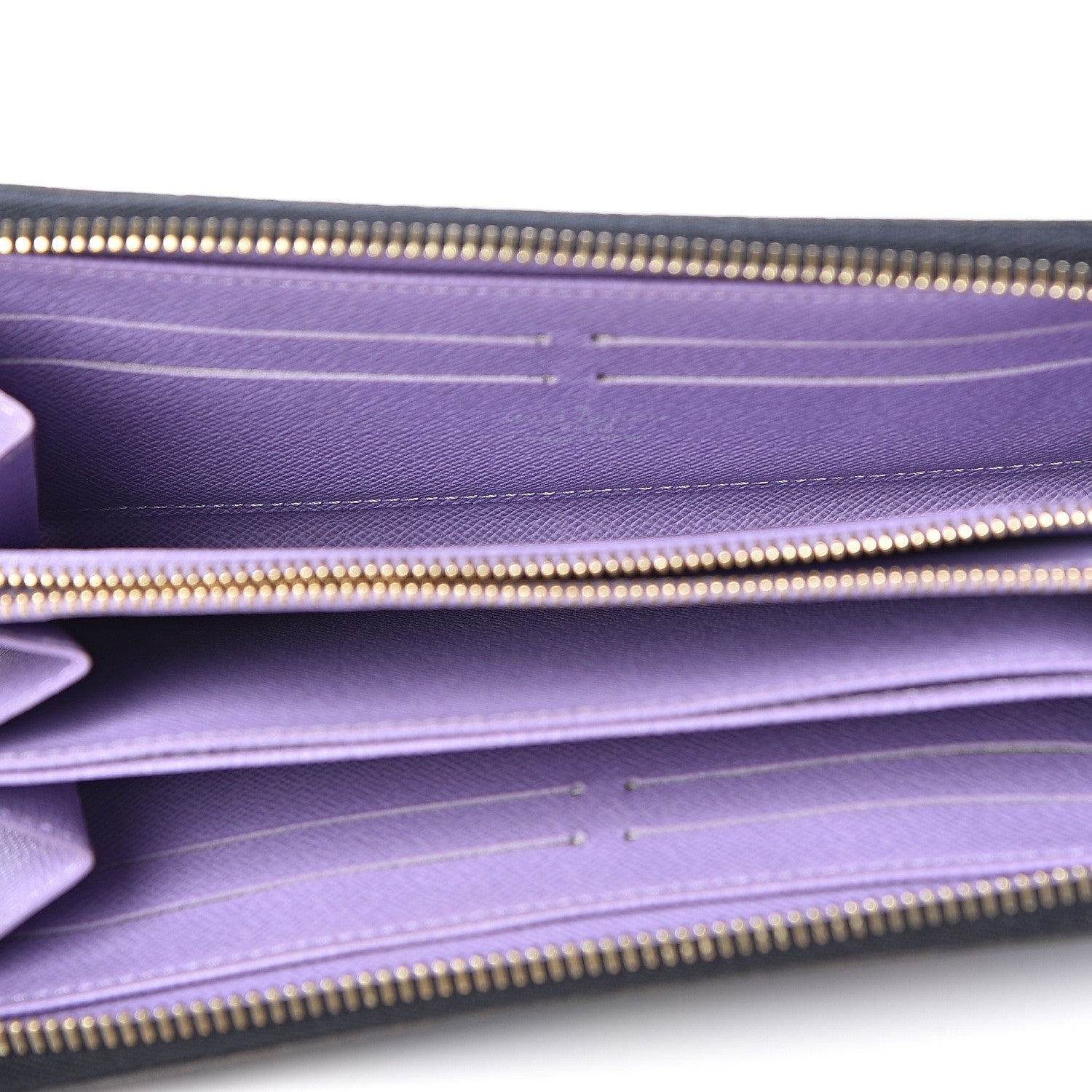 Louis Vuitton Monogram Multicolor Zippy Wallet Black Violet 5 of 6