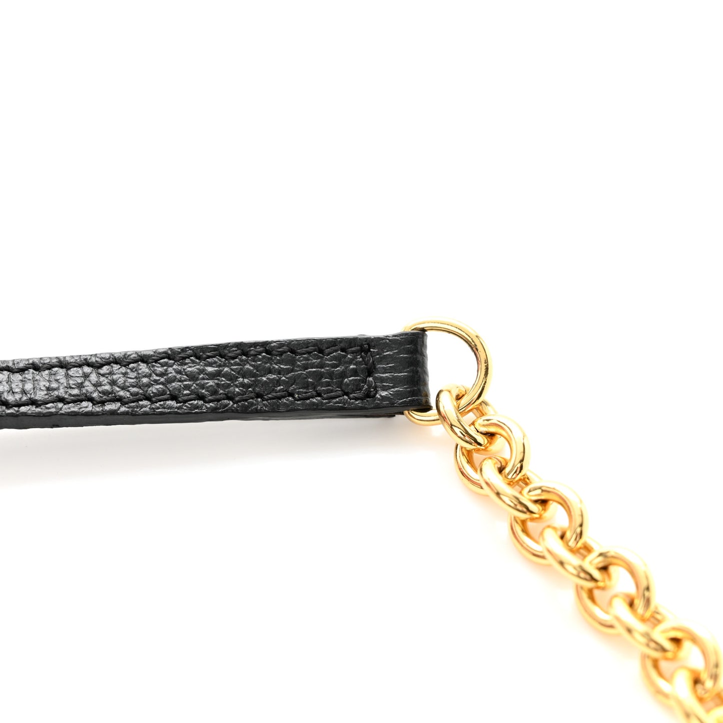 Derby Calfskin House Check Henley Wallet On Chain Black
