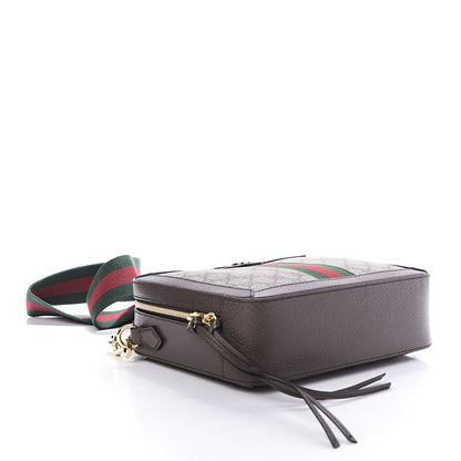 Gucci GG Supreme Monogram Web Small Ophidia Top Handle Shoulder Bag Brown 4 of 10