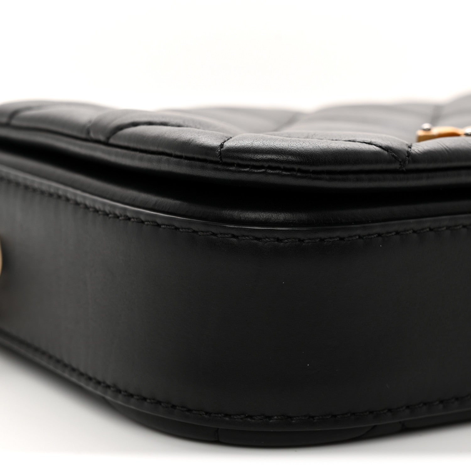 Chanel Calfskin Quilted Mini Nailed CC Flap Bag Black 9 of 11