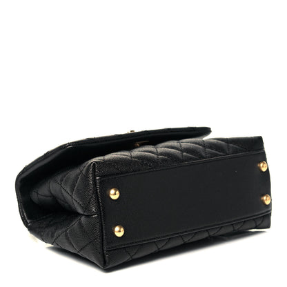 Chanel Caviar Quilted Mini Coco Handle Flap Black 4 of 9
