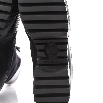 Louis Vuitton Suede Calfskin Monogram LV Black Heart Laureate Platform Desert Boots 37 Black 6 of 8