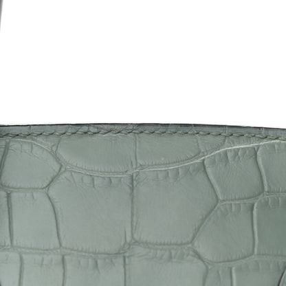 Hermes Matte Alligator Birkin 35 Ciel 16 of 16
