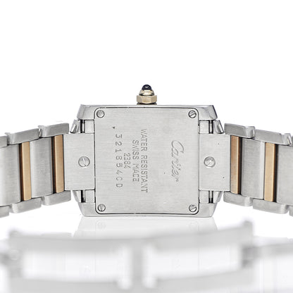 Cartier Stainless Steel 18K Yellow Gold 20mm Tank Francaise Quartz Watch 5 of 9