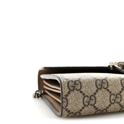 Gucci GG Supreme Monogram Mini Dionysus Chain Wallet Beige Taupe 9 of 10
