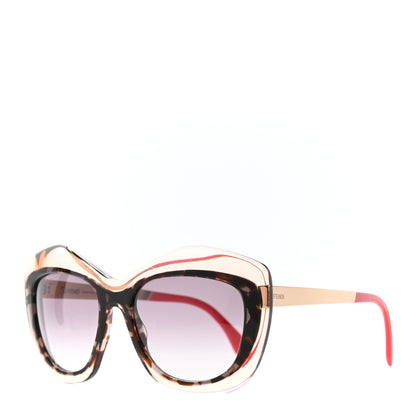 Fendi Acetate Cat Eye Sunglasses FF 0029/S Tortoise Gold Red 1 of 5