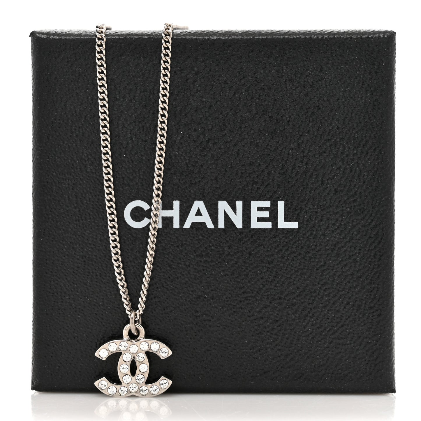 Crystal Timeless CC Necklace Silver
