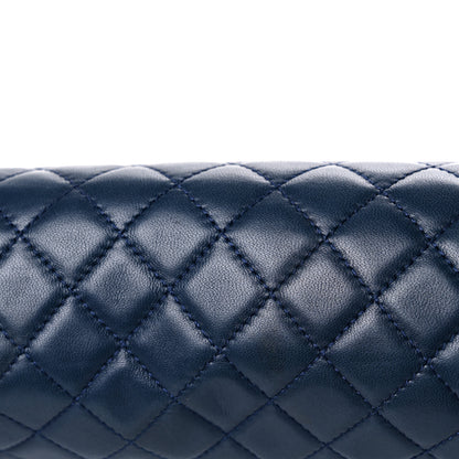 Chanel Lambskin Quilted Medium Boy Flap Dark Navy 21 of 25