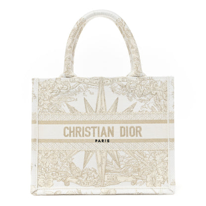 Christian Dior Canvas Embroidered Small Rêve d'Infini Book Tote Gold 1 of 7