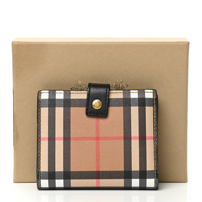 Burberry Canvas Vintage Check Coin Purse Wallet Black 11 of 11