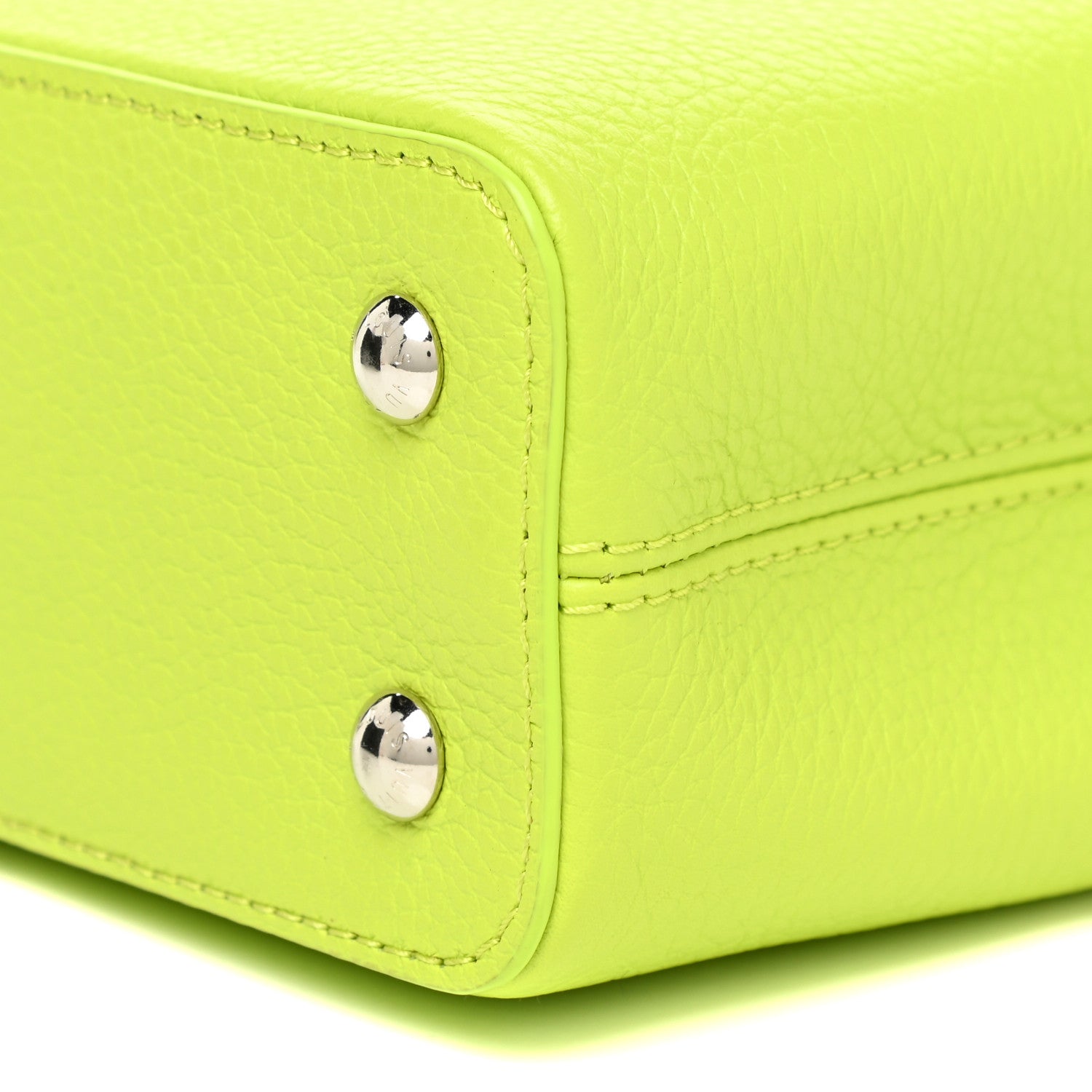 Louis Vuitton Taurillon Mini Capucines Chartreuse 9 of 9