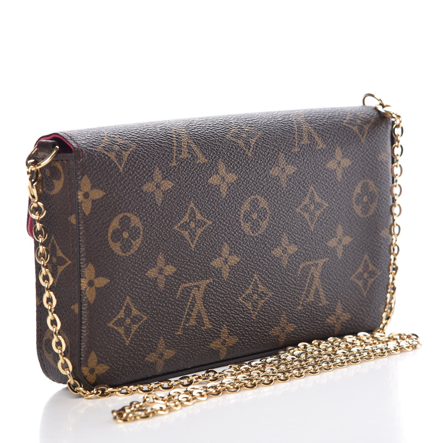 Monogram LV Love Lock Pochette Felicie Chain Wallet