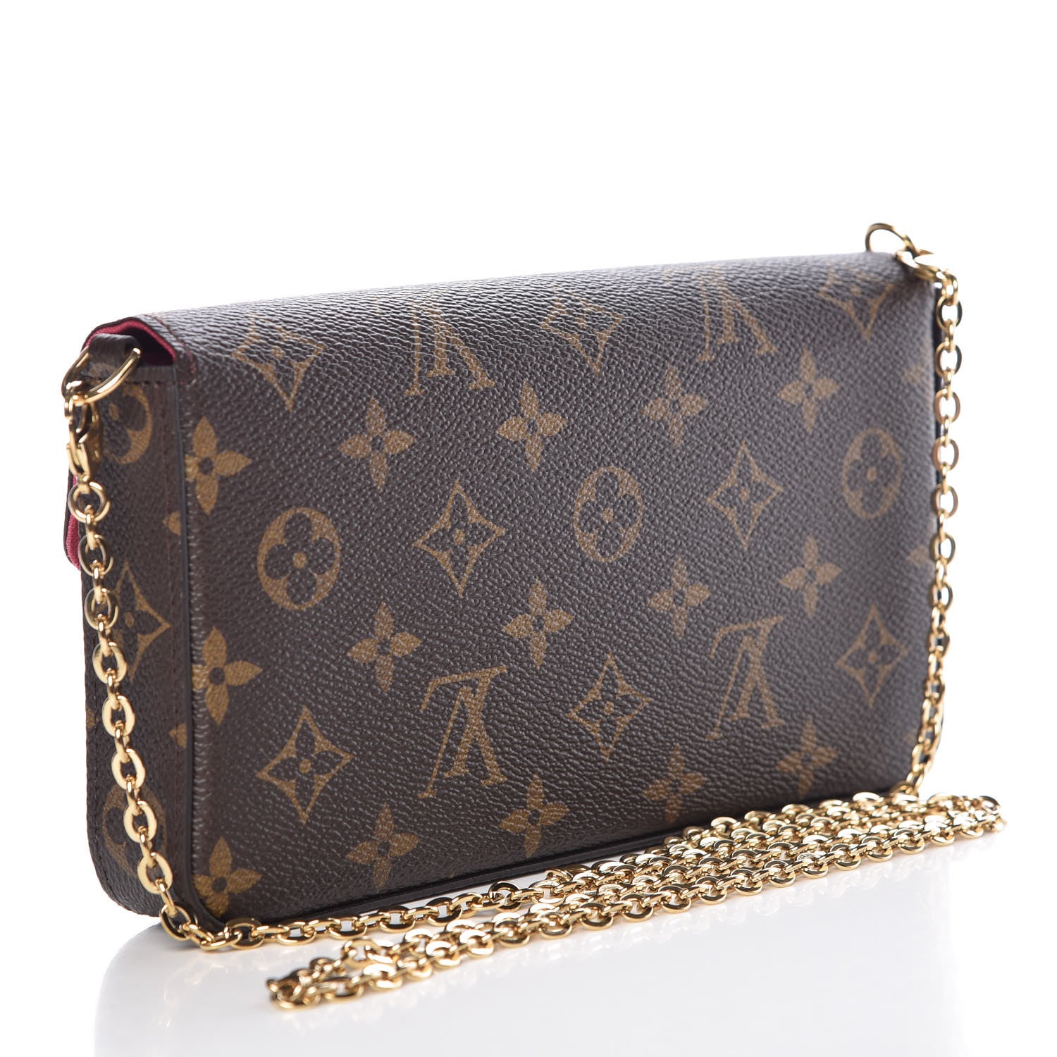 Louis Vuitton Monogram LV Love Lock Pochette Felicie Chain Wallet 4 of 13