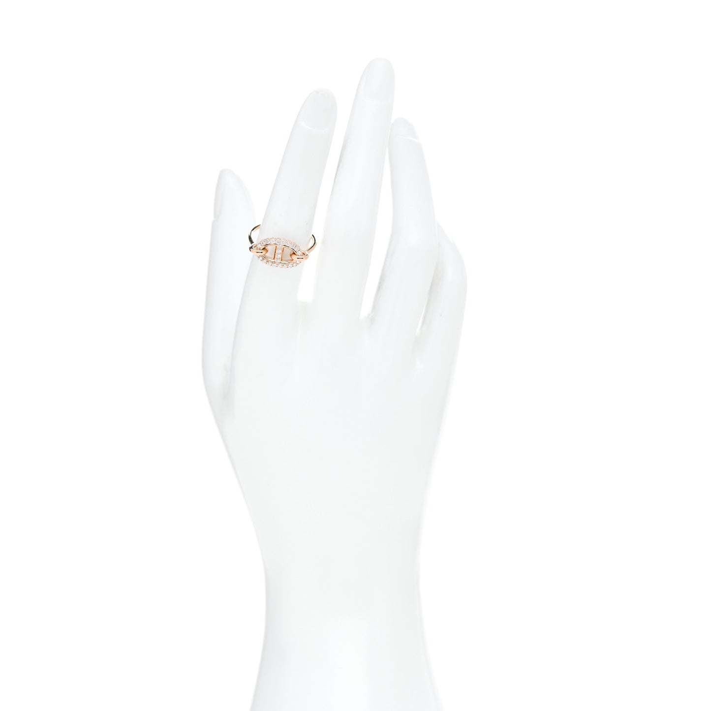 18K Rose Gold Diamond Farandole Ring 54 6.75