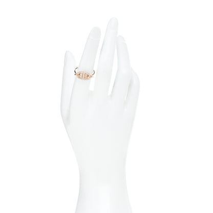 Hermes 18K Rose Gold Diamond Farandole Ring 54 6.75 2 of 5