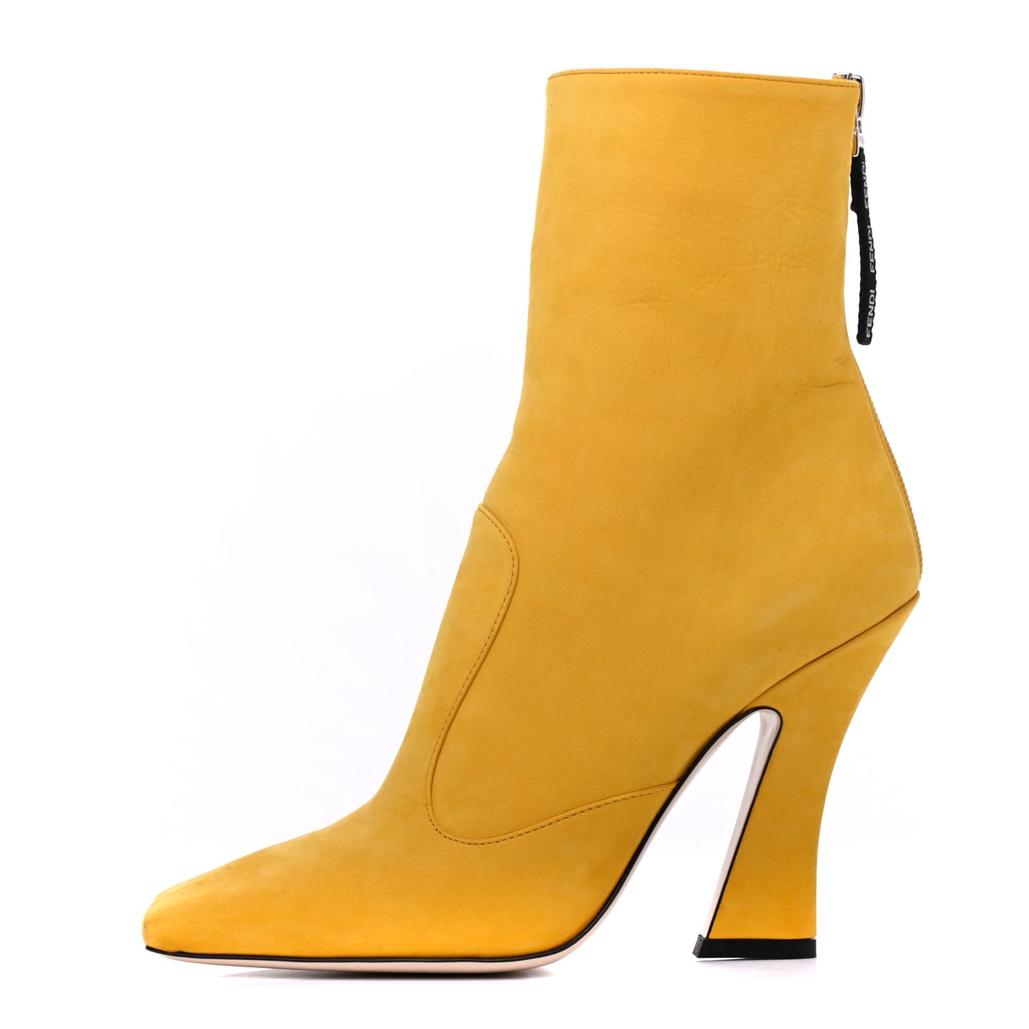 Nubuck FFreedom High Heel Ankle Boots 36 Yellow