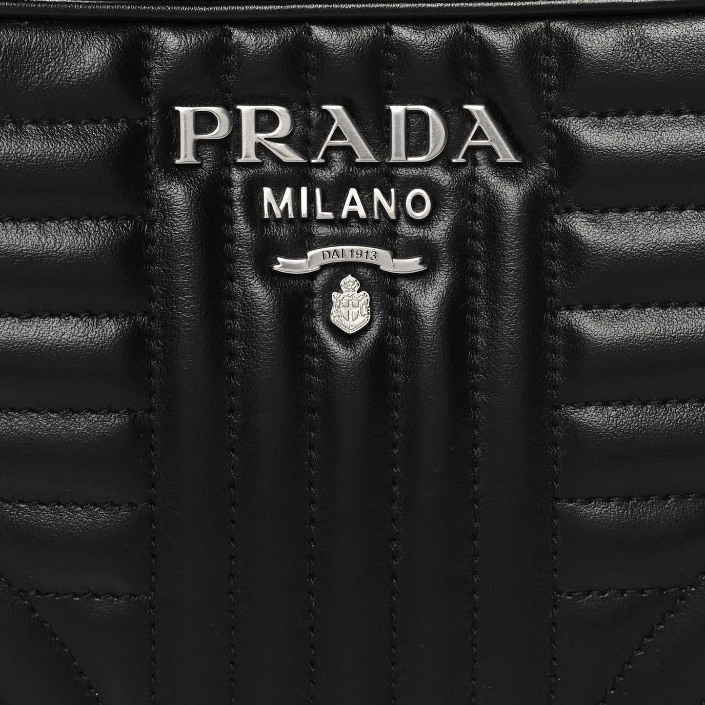 Soft Calfskin Diagramme Camera Bag Black