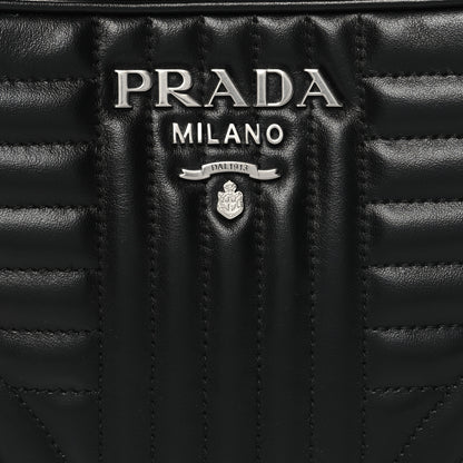 Prada Soft Calfskin Diagramme Camera Bag Black 7 of 9