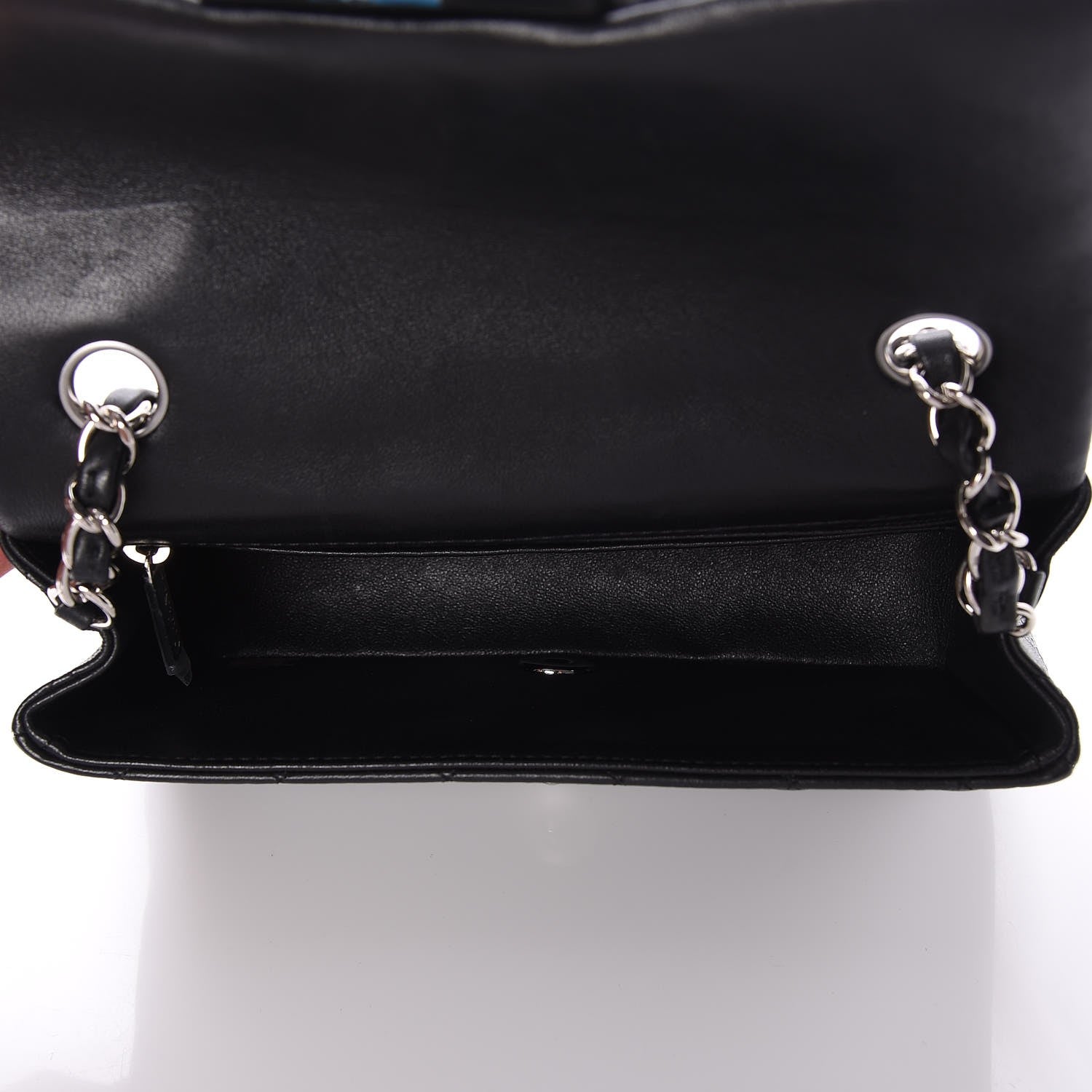 Chanel Lambskin Quilted Mini Rectangular Flap Black 5 of 8