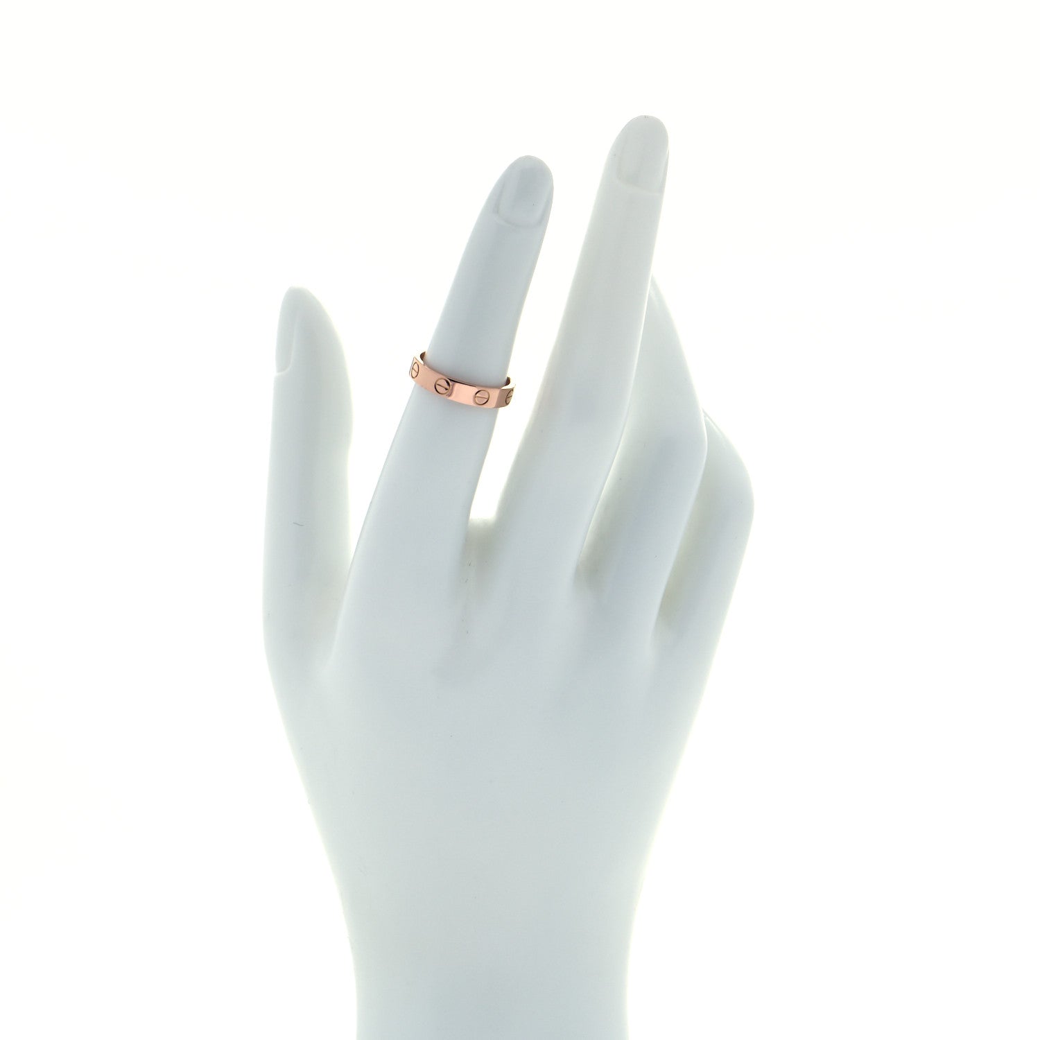 Cartier 18K Pink Gold 3.5mm LOVE Wedding Band Ring 50 5.25 2 of 5