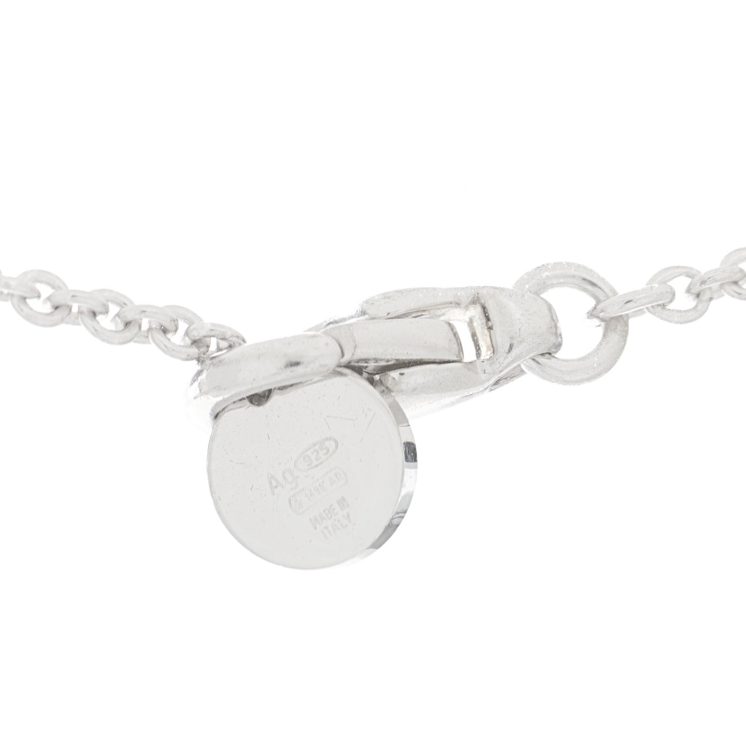 Bulgari Sterling Silver Ceramic Save The Children Pendant Necklace 4 of 7
