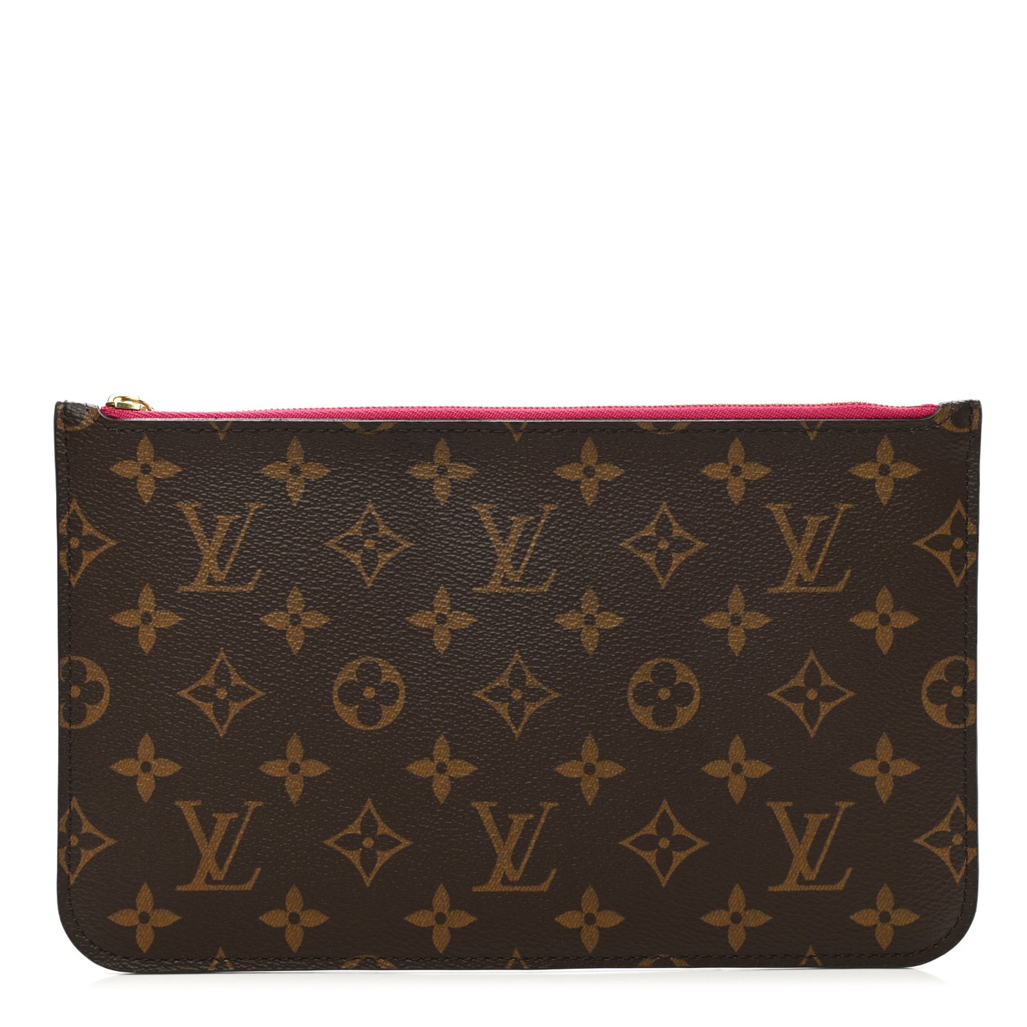Monogram Neverfull MM GM Pochette Fuchsia