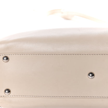 Fendi Vitello Morgan Shiny Nappa Medium Peekaboo Iconic Satchel Latte Azalea 22 of 29