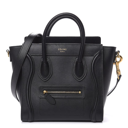 Celine Smooth Calfskin Nano Luggage Black 1 of 11