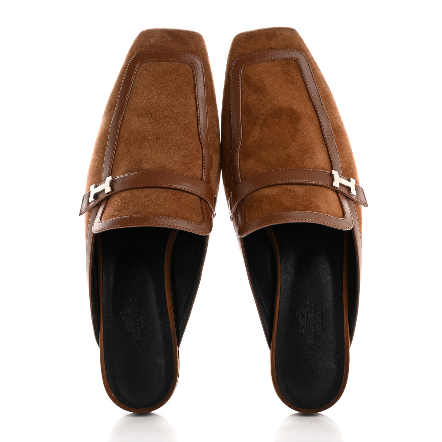 Suede Goatskin Groupie Mules 39 Brun Amourette