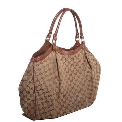 Gucci Monogram Large Sukey Tote Brown 3 of 9