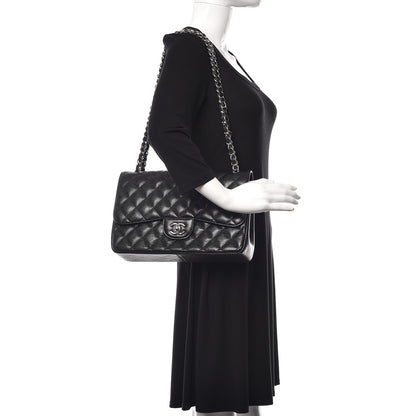 Chanel Caviar Quilted Jumbo Double Flap Black 2 of 11