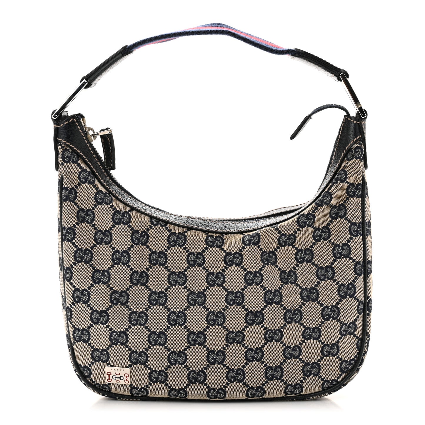 Monogram Web Small Pop Hobo Navy