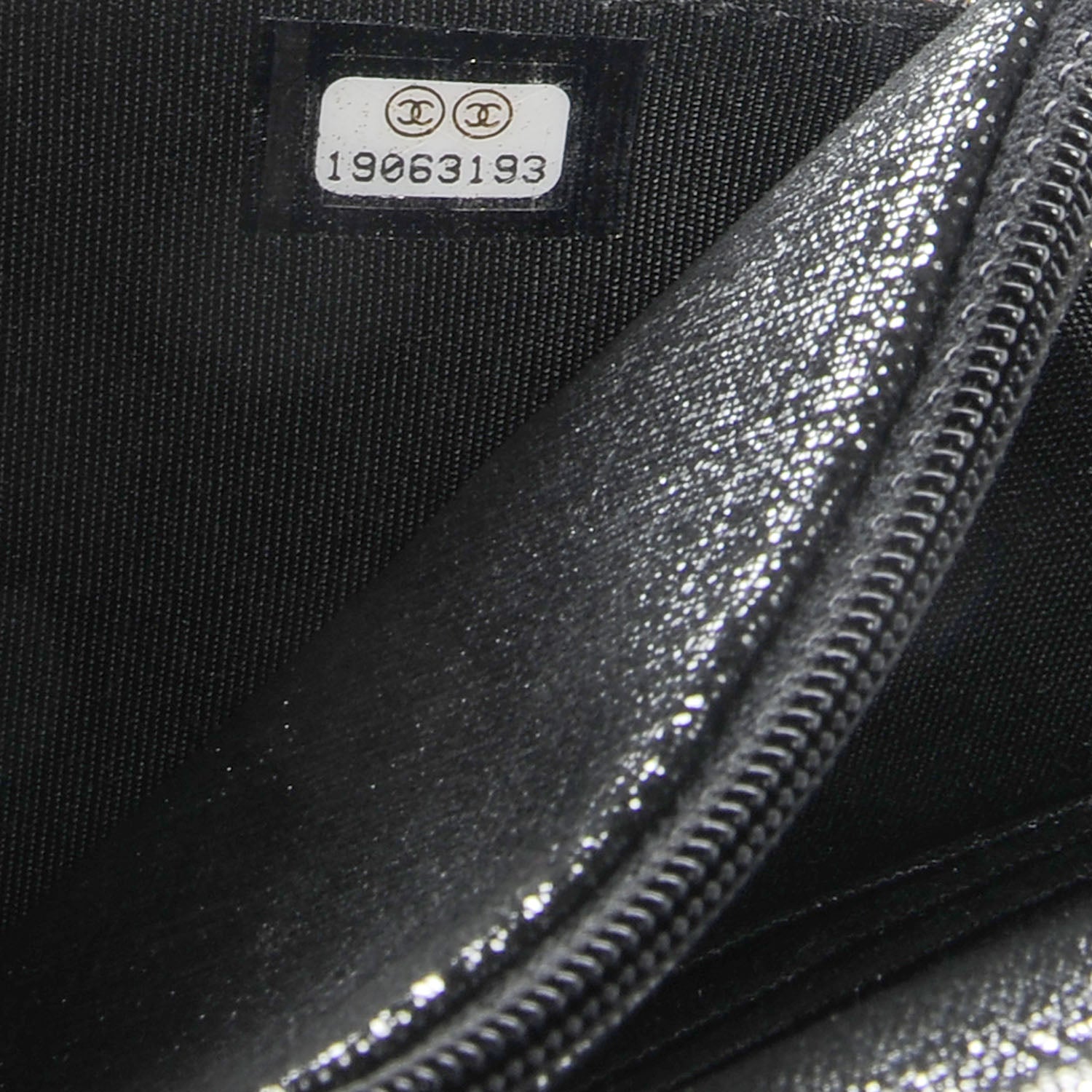 Chanel Iridescent Wallet on Chain WOC Dark Silver 7 of 7