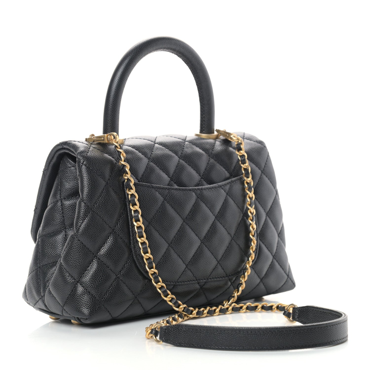 Chanel Caviar Quilted Mini Coco Handle Flap Black 3 of 10