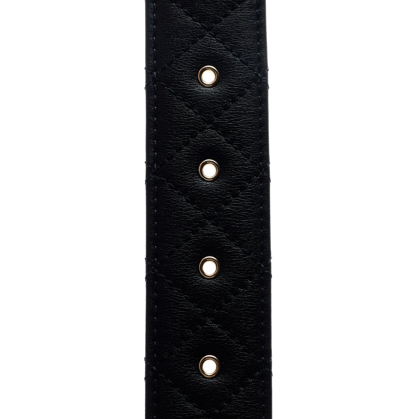 Calfskin Quilted CC Chain Belt 85 34 Black