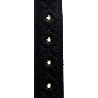 Chanel Calfskin Quilted CC Chain Belt 85 34 Black 4 of 8