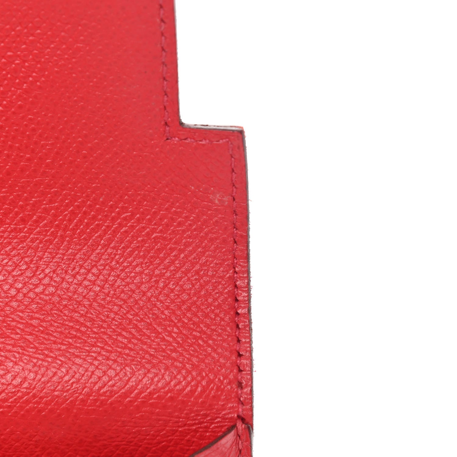 Hermes Epsom Kelly Longue Wallet Rouge Casaque 8 of 18