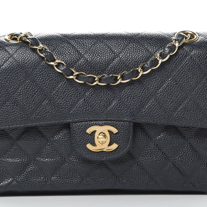 Chanel Caviar Quilted Small Double Flap Navy 8 of 15
