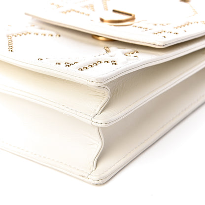 Christian Dior Lambskin Studded Vertical Diorama White 10 of 11