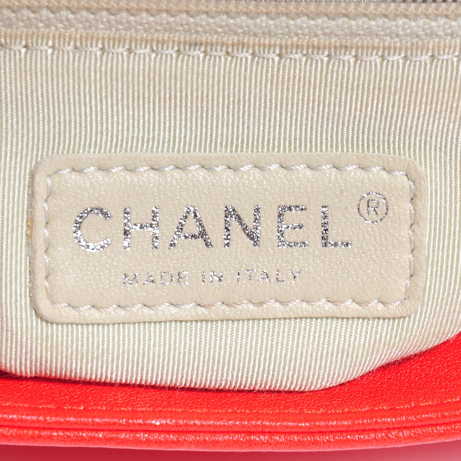 Chanel Washed Lambskin Mini Chain Around Messenger Red 7 of 7
