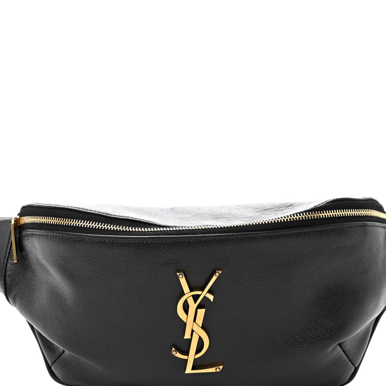 Saint Laurent Grain De Poudre Monogram Belt Bag Black 7 of 12